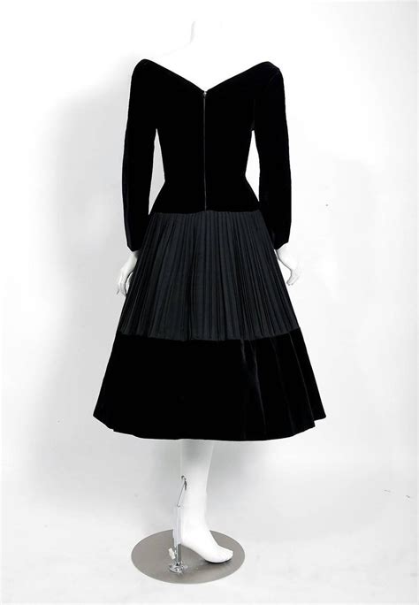 christian dior black velvet beaded dress|Christian Dior evening dresses.